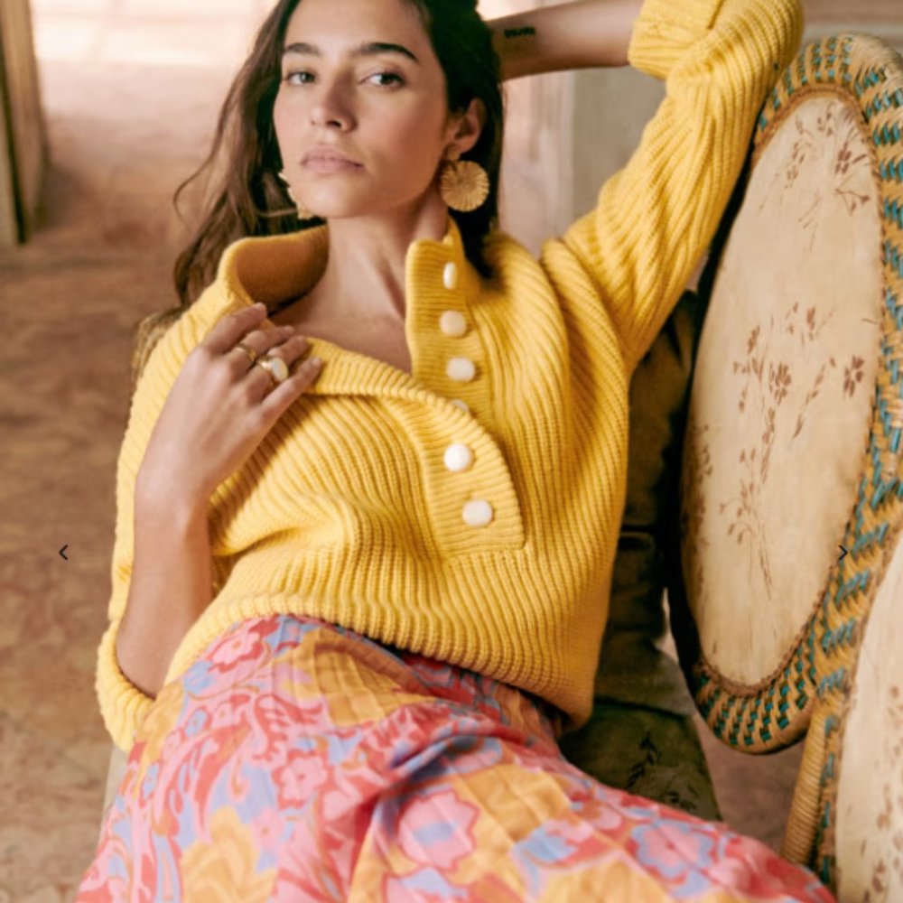 Brand new Sezane yellow sweater